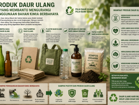 Produk Daur Ulang yang Membantu Mengurangi Penggunaan Bahan Kimia Berbahaya