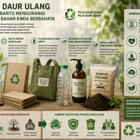 Produk Daur Ulang yang Membantu Mengurangi Penggunaan Bahan Kimia Berbahaya